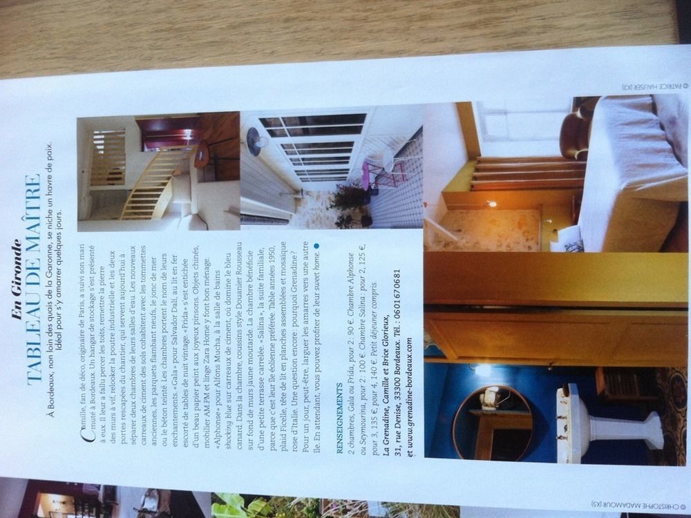 La Grenadine Bed & Breakfast Bordeaux Dış mekan fotoğraf